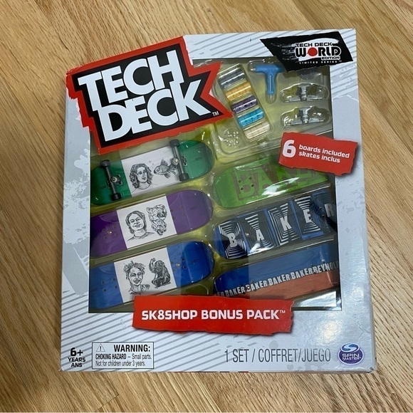 Tech Deck Sk8shop Bonus Pack Finger Skate Boards NEW Kids Toy - Picture 2 of 5
